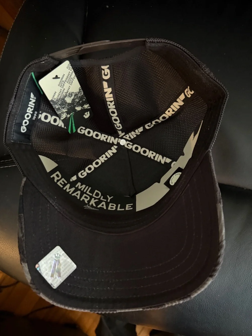 Goorin Bros Panther Patch Trucker Cap - Black & Gray Camo 